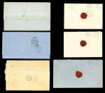 Stamp of Large Lots and Collections 1853-98 AMERICAS: Selection of stampless covers, some maritime covers + 1 Mexico variety