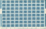 Stamp of Italy » Italian Occupations WWII » Dalmazia (Dalmatia) 1947 ITALY YUGOSLAVIA 1947 Slovenian Coast Miltary Administration cpl. set in part sheets of 80