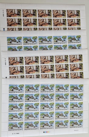 Stamp of Colonies françaises » Polynésie Polynésie : 1988, "le Coprah" Y&T n°326-327 lot de