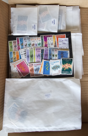 Stamp of Large Lots and Collections » Late Lots Topics Europa/CEPT : 1972, complete year x 21 sets