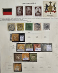 Stamp of German States » Wurttemberg 1851-1923 collection on printed pages with a useful range of earlier issues used
