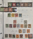 Stamp of German States » Wurttemberg 1851-1923 collection on printed pages with a useful range of earlier issues used