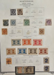 Stamp of German States » Wurttemberg 1851-1923 collection on printed pages with a useful range of earlier issues used