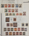 Stamp of German States » Wurttemberg 1851-1923 collection on printed pages with a useful range of earlier issues used