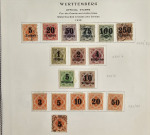Stamp of German States » Wurttemberg 1851-1923 collection on printed pages with a useful range of earlier issues used