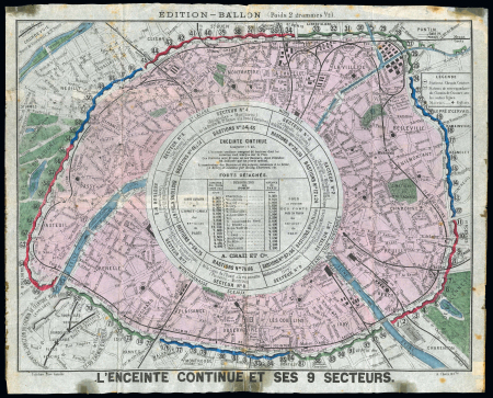 1870, Gazette des Absents n°18 avec supplément le plan