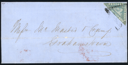 Stamp of South Africa » Cape of Good Hope 1861 PORT ELIZABETH to GRAHAMSTOWNThe local mail with