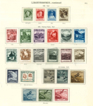 Stamp of Liechtenstein Liechtenstein: 1912-37 strong collection with strong
