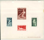 Stamp of Colonies françaises » Monaco Monaco: 1948, Ensemble sur les séries sculptures de