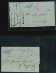 Stamp of Romania » Postal History » Principality of Wallachia » Cyrillic Post Handstamps Attractive group of ten stampless covers with a variety