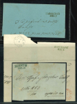 Stamp of Romania » Postal History » Principality of Wallachia » Cyrillic Post Handstamps Attractive group of ten stampless covers with a variety