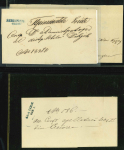 Stamp of Romania » Postal History » Principality of Wallachia » Cyrillic Post Handstamps Attractive group of ten stampless covers with a variety