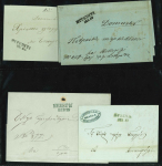 Stamp of Romania » Postal History Attractive group of ten stampless covers with a variety