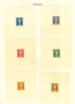 Stamp of Switzerland / Schweiz » Schweiz ab 1907 1907, Los von 36 Essais