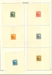 Stamp of Switzerland / Schweiz » Schweiz ab 1907 1907, Los von 36 Essais