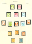 Stamp of Switzerland / Schweiz » Schweiz ab 1907 1907, Los von 36 Essais
