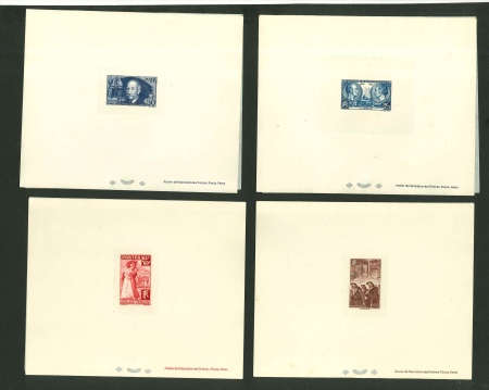 Stamp of France » Émissions à partir de 1900 1930, lot de 6 épreuves de luxe (une épreuve