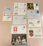 Stamp of France » Collections 1920-1980 : lot de 3 petits classeurs de lettres semi-modernes