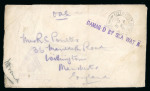 Stamp of Egypt » Postal History 1918 wreck cover Egypt Great Britain. SS KINGSTONIAN