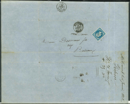 Stamp of Colonies françaises » Algérie 1862-1882, archive DESMARIES et Fils, lot de 16 lettres