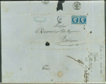 Stamp of Colonies françaises » Algérie 1862-1882, archive DESMARIES et Fils, lot de 16 lettres