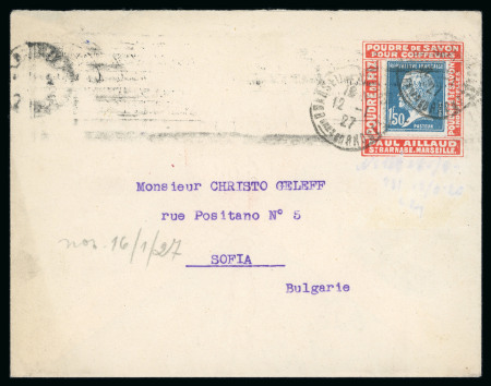 Stamp of France » Émissions à partir de 1900 1927 France Pasteur 1f50 sur lettre publicité