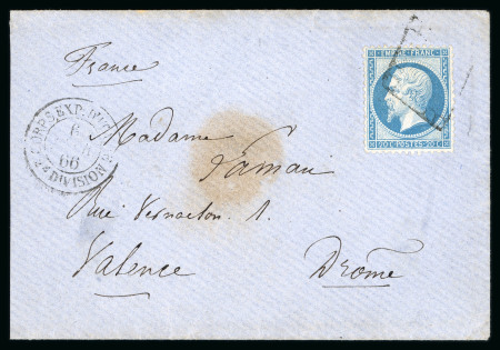Stamp of France » Empire 1853-1862 1866 France 20c lettre CORPS EXP. D'ITALIE 2e DIVISION