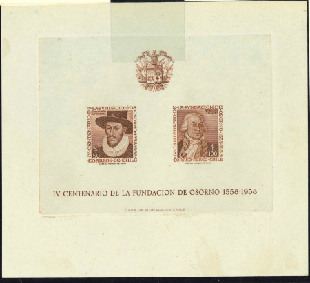 Stamp of Chile Chile : 1958-1959. Souvenir sheets YT n° 2/5 mint **