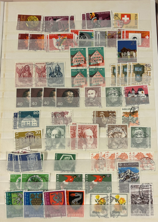 Stamp of Switzerland / Schweiz » Sammlungen Posten in 3 Alben, ab Rayon II, mit vielen Sitzenden Helvetia