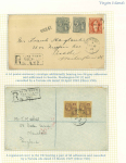 Stamp of British Virgin Islands 1923-38 range of 25 covers with KGV frankings