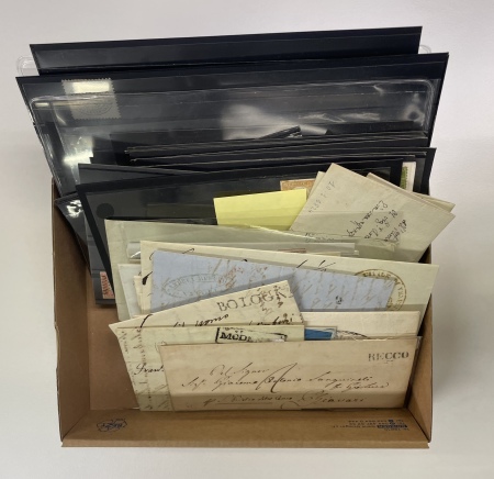 Stamp of Italy » Italy and Areas Collections and Lots Italian States: 1852-1860, lot of more than hundred stamps and various covers