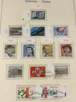 Stamp of Switzerland / Schweiz » Sammlungen 1850-1992, Sammlung in fünf Leuchtturm-Alben, sehr schön postfrisch **/*/gestempelt