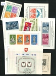 Stamp of Switzerland / Schweiz » Sammlungen 1934-1955, Blocksammlung von 12 Blöcken meist ungebraucht