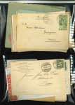 Stamp of Switzerland / Schweiz » Sammlungen 1880-1940, Posten mit 75 Briefen ab ein paar Sitzenden und Stehenden Helvetia