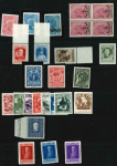 Stamp of Liechtenstein 1912-1935, Nice lot on a double sided stockpage