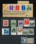 Stamp of Liechtenstein 1912-1935, Nice lot on a double sided stockpage