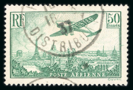 Stamp of France » Poste Aérienne France poste aérienne : 1936, YT n° 14 et n° 15 oblitérés.