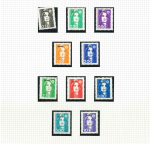 Stamp of Colonies françaises » Mayotte Mayotte : 1997-2011, sur feuilles neutres collection neufs ** MNH à priori complète, poste, PA et blocs-feuillets.