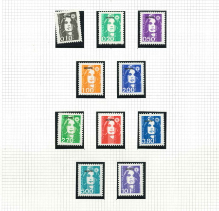 Stamp of Colonies françaises » Mayotte Mayotte : 1997-2011, sur feuilles neutres collection neufs ** MNH à priori complète, poste, PA et blocs-feuillets.