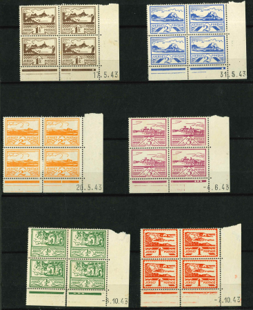 Stamp of Germany » German WWII Occupation Issues » Guernsey 1940-1944 A collection of mint multiples and covers/postcards,