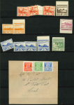 Stamp of Germany » German WWII Occupation Issues » Guernsey 1940-1944 A collection of mint multiples and covers/postcards,