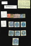 Stamp of British Empire General Collections and Lots Large accumulation on ten pages and stock cards of Nevis, Trinidad, Jamaica, Barbados, most fiscals