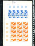 Stamp of Colonies françaises » St. Pierre et Miquelon 1986-1990, dans des pochettes plusieurs centaines de timbres poste et poste aérienne