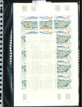 Stamp of Colonies françaises » St. Pierre et Miquelon 1986-1990, dans des pochettes plusieurs centaines de timbres poste et poste aérienne