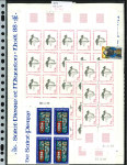 Stamp of Colonies françaises » St. Pierre et Miquelon 1986-1990, dans des pochettes plusieurs centaines de timbres poste et poste aérienne