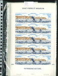 Stamp of Colonies françaises » St. Pierre et Miquelon 1986-1990, dans des pochettes plusieurs centaines de timbres poste et poste aérienne