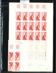 Stamp of Colonies françaises » St. Pierre et Miquelon 1986-1990, dans des pochettes plusieurs centaines de timbres poste et poste aérienne