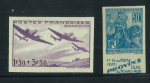 Stamp of France » Collections 1941-1959, lot de plus de 55 timbres non-dentelés neufs
