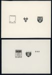 Stamp of France » Émissions à partir de 1900 1943-1944, 5 épreuves de décomposition des timbres