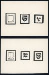 Stamp of France » Émissions à partir de 1900 1943-1944, 5 épreuves de décomposition des timbres